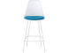 eames® molded plastic stool with seat pad - 2