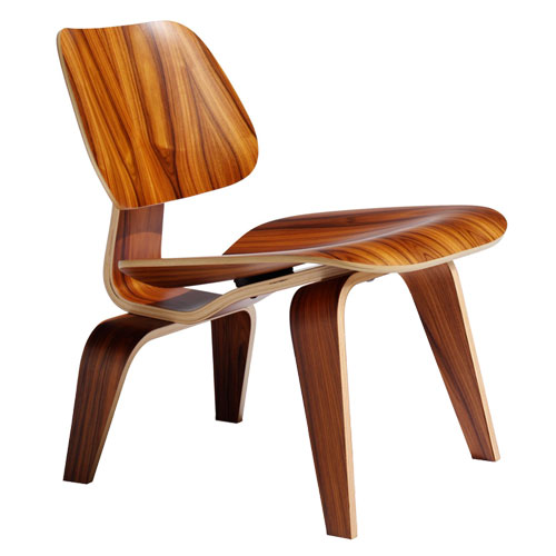 eames molded plywood lounge chair LCW