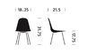eames upholstered side chair with 4 leg base - 9