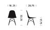 eames® upholstered side chair with dowel base - 16
