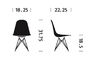 eames® upholstered side chair with wire base - 17