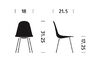 eames molded wood side chair with 4 leg base - 12
