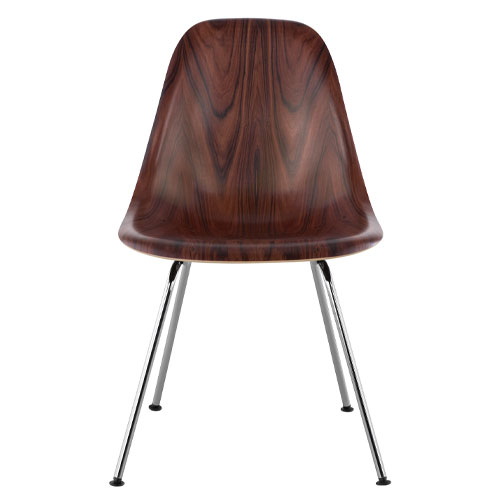 eames molded wood side chair with 4 leg base