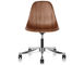 eames® molded wood side chair with task base - 1
