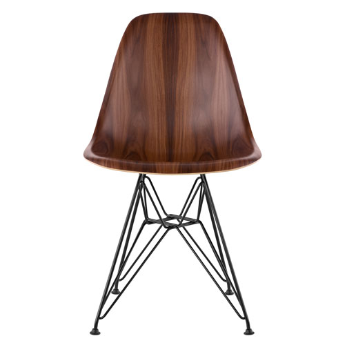 eames® molded wood side chair with wire base  - Herman Miller