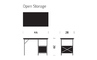 eames open storage desk unit - 7