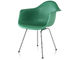 eames® molded plastic armchair with 4 leg base - 2