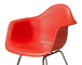 eames® molded plastic armchair with 4 leg base - 4