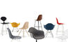 eames® molded plastic side chair with 4 leg base - 11