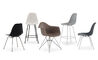 eames molded plastic side chair with 4 leg base - 8