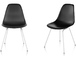 eames® molded plastic side chair with 4 leg base - 8