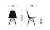 eames® molded plastic side chair with dowel base - 19