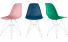 eames® molded plastic side chair with wire base - 15