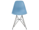 eames molded plastic side chair with wire base - 1