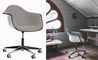 eames upholstered armchair with task base - 8