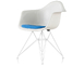 eames wire base armchair with seat pad - 6