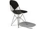eames® wire chair with bikini pad - 3