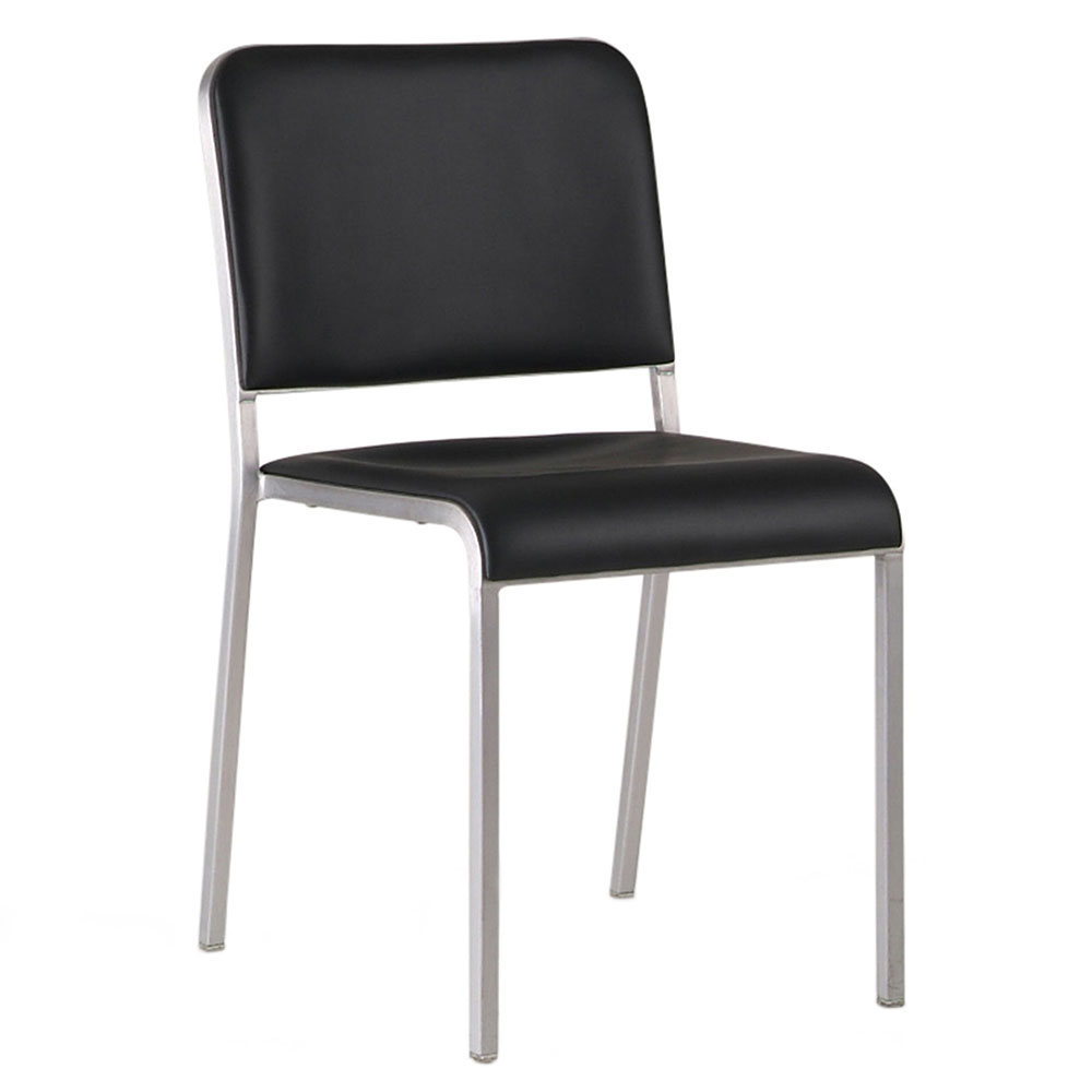 emeco 20-06 stacking chair fully upholstered