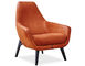 enzo lounge chair with wood base - 1