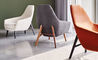 enzo lounge chair with wood base - 3