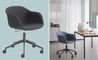 fiber armchair swivel task chair - 4