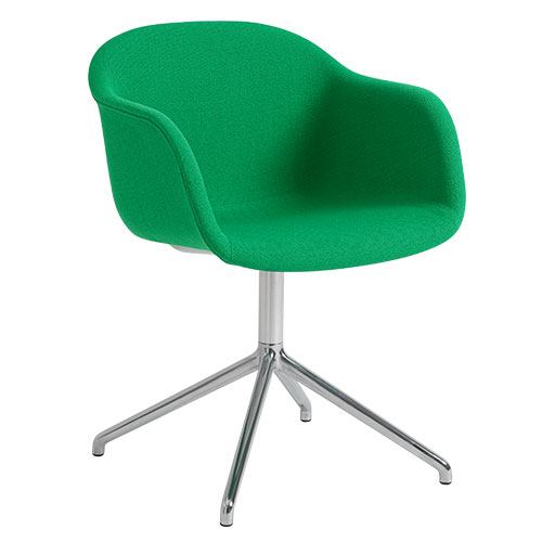fiber armchair with swivel base