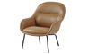fiber lounge armchair with tube base - 4