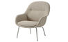 fiber lounge armchair with tube base - 2