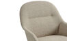 fiber lounge armchair with tube base - 9