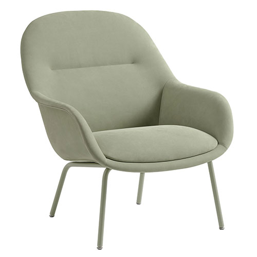 Fiber Lounge Armchair with tube base