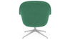 fiber lounge armchair with swivel base - 4