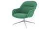fiber lounge armchair with swivel base - 1