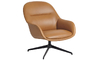 fiber lounge armchair with swivel base - 10