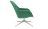 fiber lounge armchair with swivel base - 3