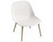fiber lounge chair with wood base - 2
