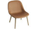 fiber lounge chair with wood base - 7