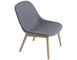 fiber lounge chair with wood base - 8