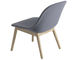 fiber lounge chair with wood base - 9