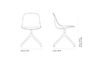 fiber side chair with swivel base - 14
