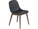 fiber side chair with wood base - 11