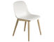fiber side chair with wood base - 3