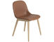 fiber side chair with wood base - 8