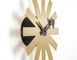 george nelson asterisk clock brass - 3
