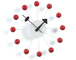 george nelson ball clock in red - 1
