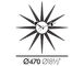 george nelson sunburst clock black/brass - 9