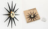 george nelson sunburst clock black/brass - 8