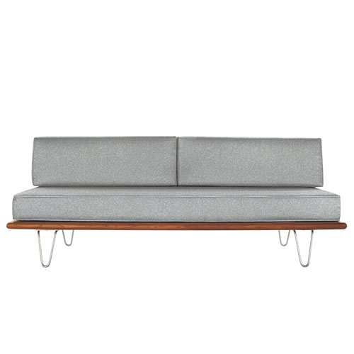 nelson daybed with two bolsters & hairpin legs