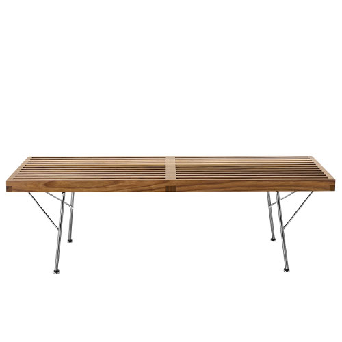 george nelson platform bench with metal base