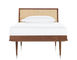 nelson™ thin edge bed with wood taper legs - 11