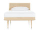 nelson™ thin edge bed with wood taper legs - 12